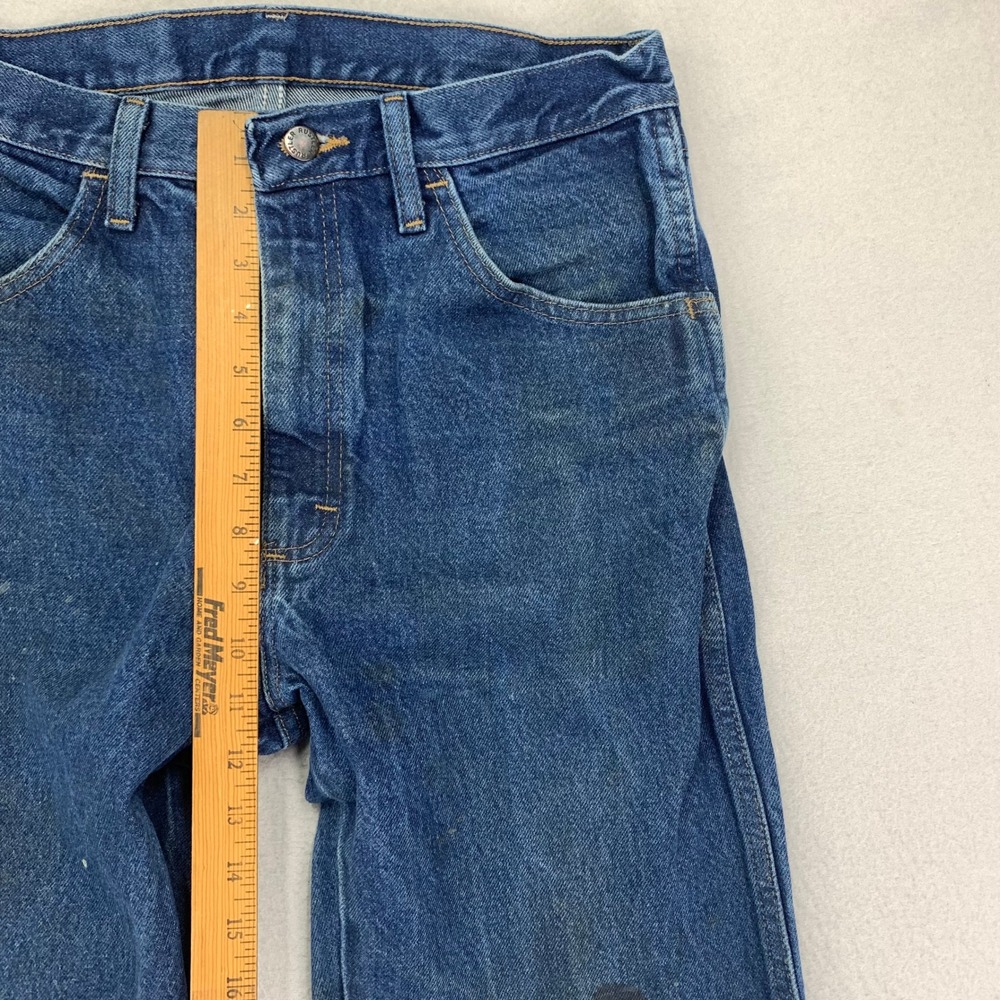 Rustler Jeans Mens 32x34 Boot Cut Faded Distressed Cowboy Retro Workwear Rodeo‎ - Picture 11 of 14